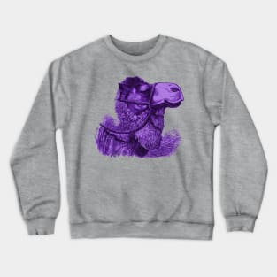 Purple Camel Illustration Crewneck Sweatshirt